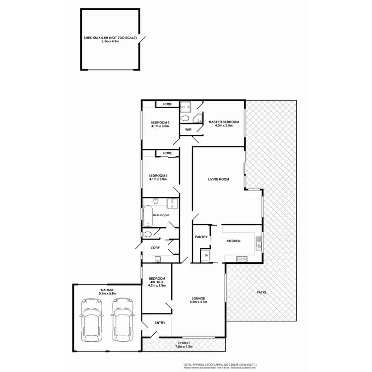 Floorplan of Homely house listing, 6 Ascot Court, Benalla VIC 3672