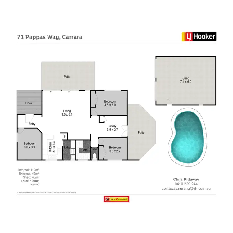 Floorplan of Homely house listing, 71 Pappas Way, Carrara QLD 4211