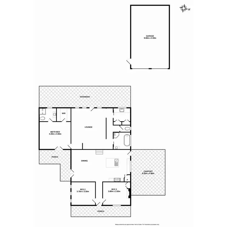 Floorplan of Homely house listing, 4 Smythe Street, Benalla VIC 3672