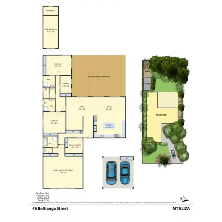 Floorplan of Homely house listing, 46 Bethanga Street, Mount Eliza VIC 3930