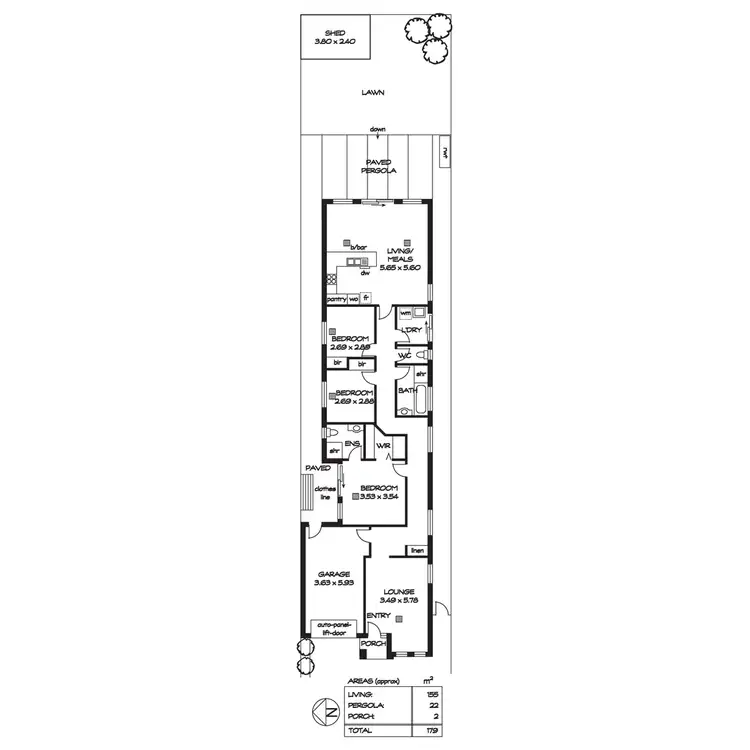 Floorplan of Homely house listing, 15 Eucla Avenue, Warradale SA 5046