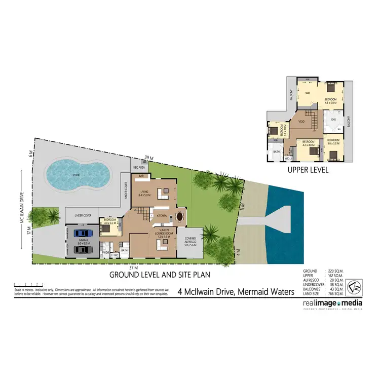 Floorplan of Homely house listing, 4 McIlwain Drive, Mermaid Waters QLD 4218