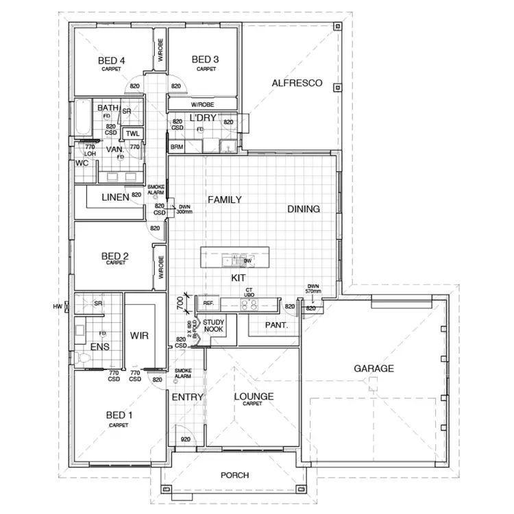 Floorplan of Homely house listing, 2 Glenrock Close, Bourkelands NSW 2650