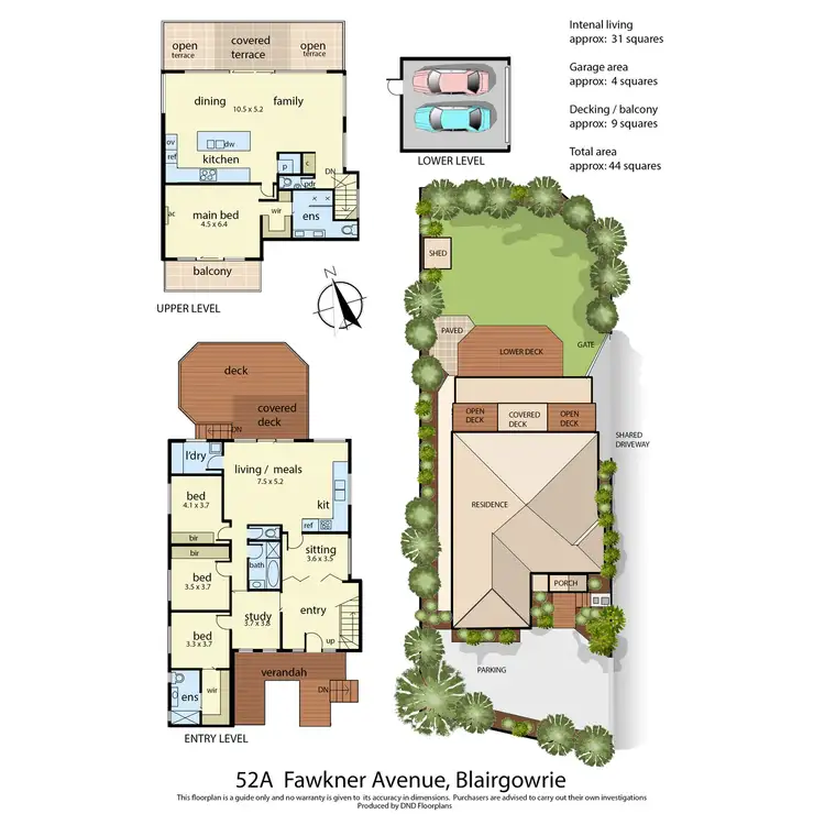 Floorplan of Homely house listing, 52a Fawkner Avenue, Blairgowrie VIC 3942