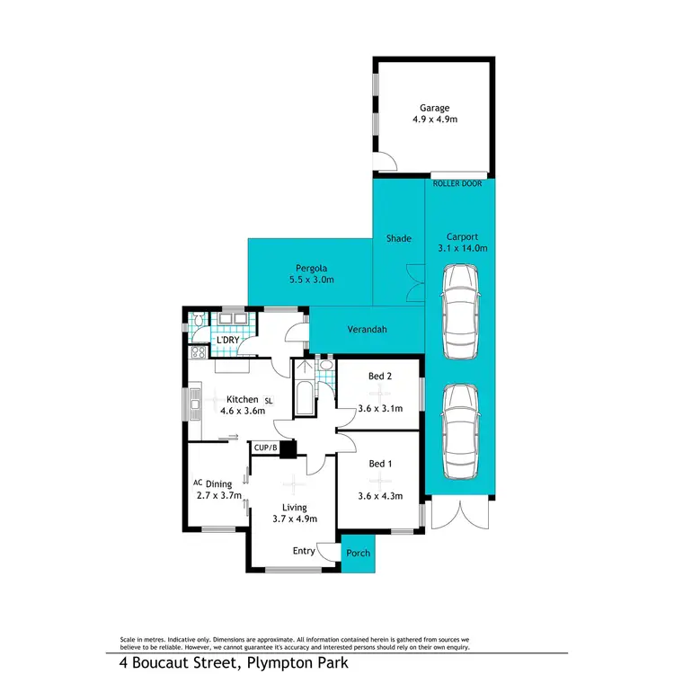 Floorplan of Homely house listing, 4 Boucaut Street, Plympton Park SA 5038