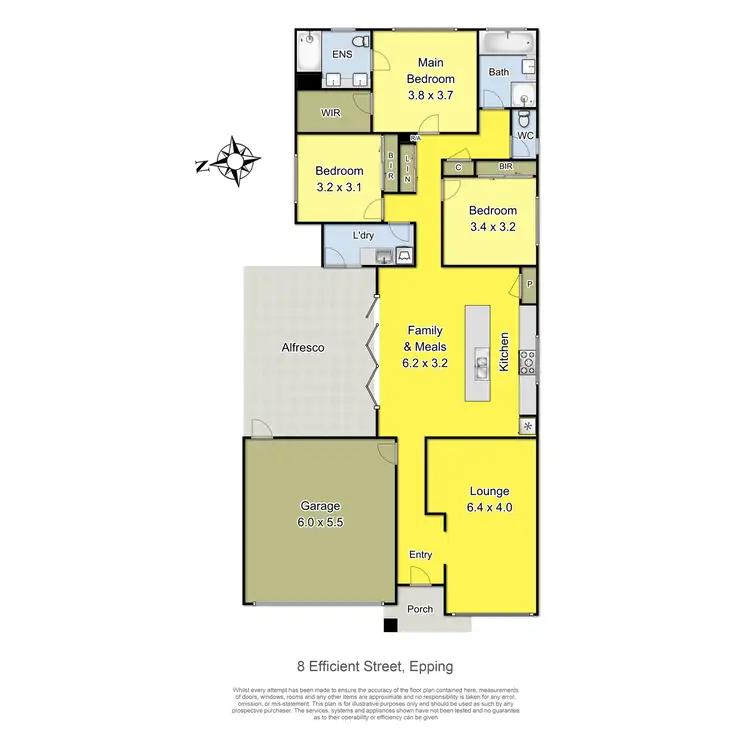 Floorplan of Homely house listing, 8 Efficient Street, Epping VIC 3076