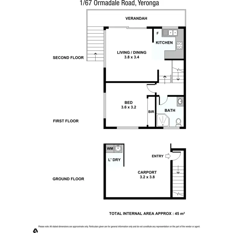 Floorplan of Homely unit listing, 1/67 Ormadale Road, Yeronga QLD 4104