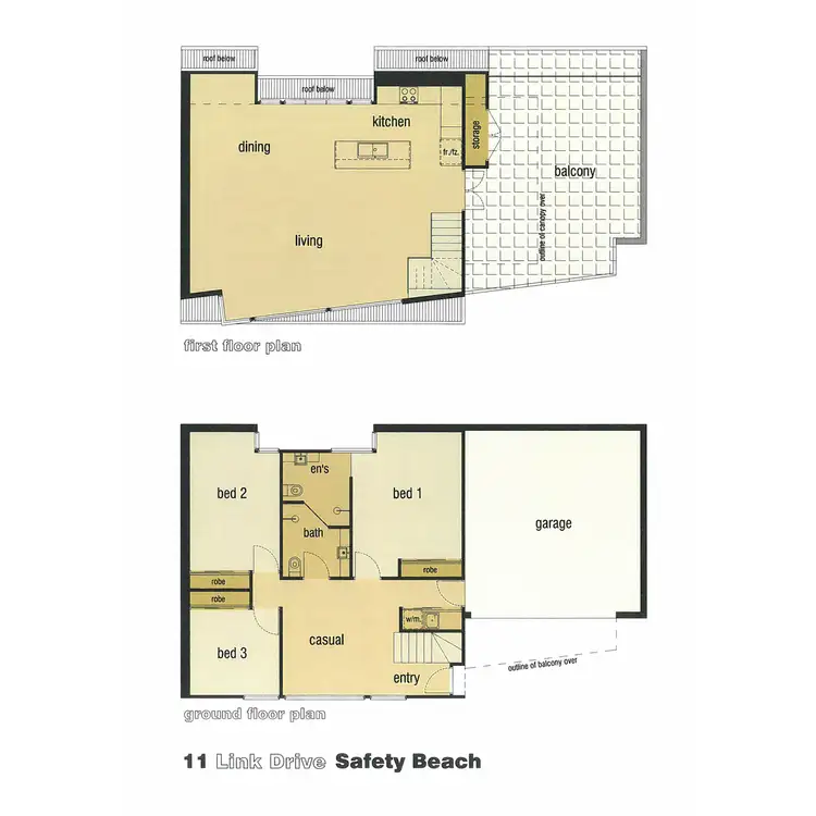 Floorplan of Homely house listing, 11 Link Drive, Safety Beach VIC 3936