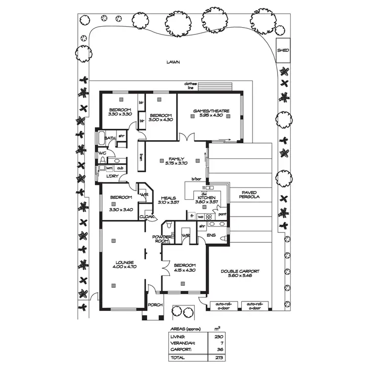 Floorplan of Homely house listing, 1 Stratford Way, Northgate SA 5085