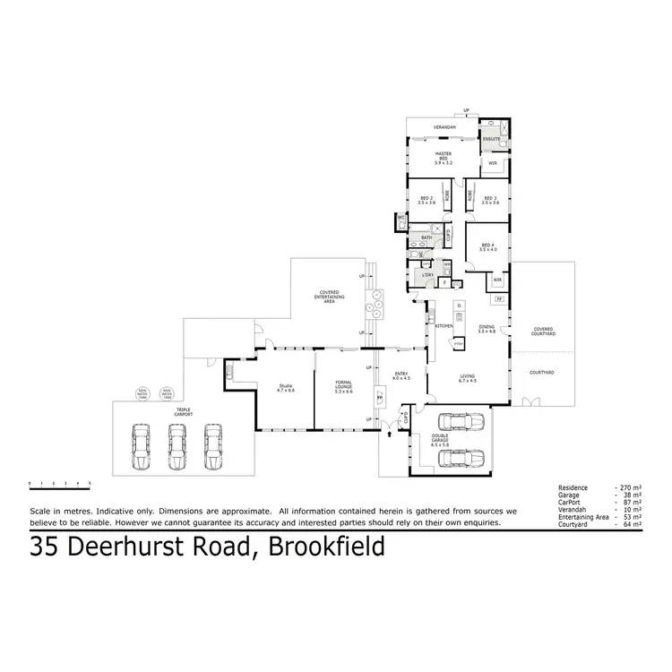 Floorplan of Homely house listing, 35 Deerhurst Road, Brookfield QLD 4069