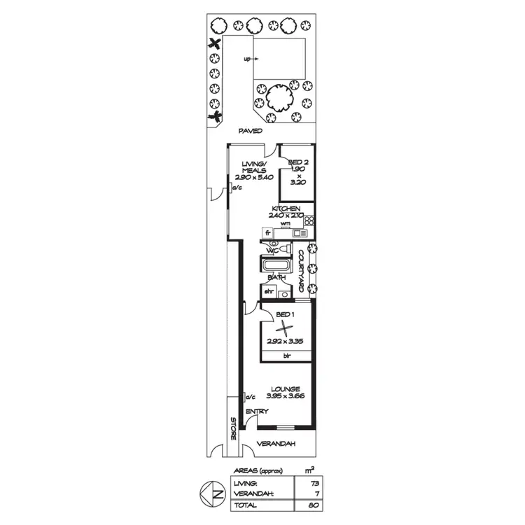 Floorplan of Homely house listing, 22 Little Sturt Street, Adelaide SA 5000