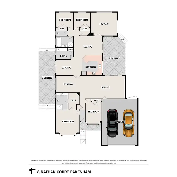 Floorplan of Homely house listing, 8 Nathan Court, Pakenham VIC 3810