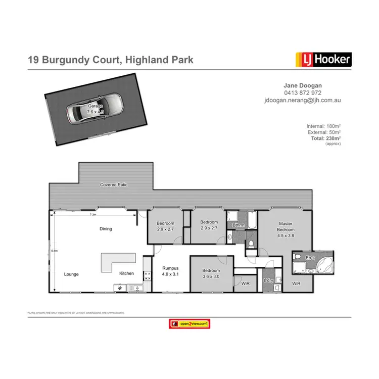 Floorplan of Homely house listing, 19 Burgundy Court, Highland Park QLD 4211