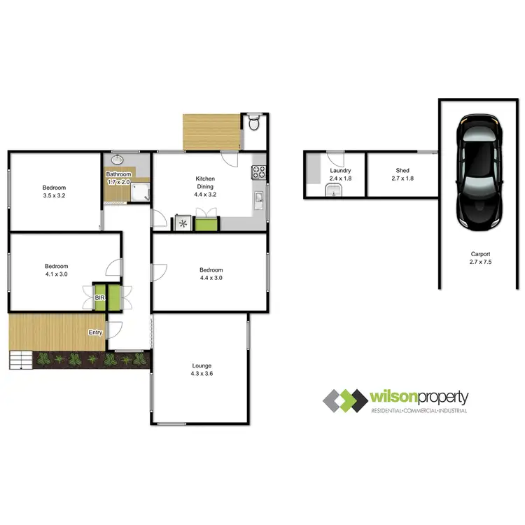 Floorplan of Homely house listing, 1 Chenhall Crescent, Traralgon VIC 3844