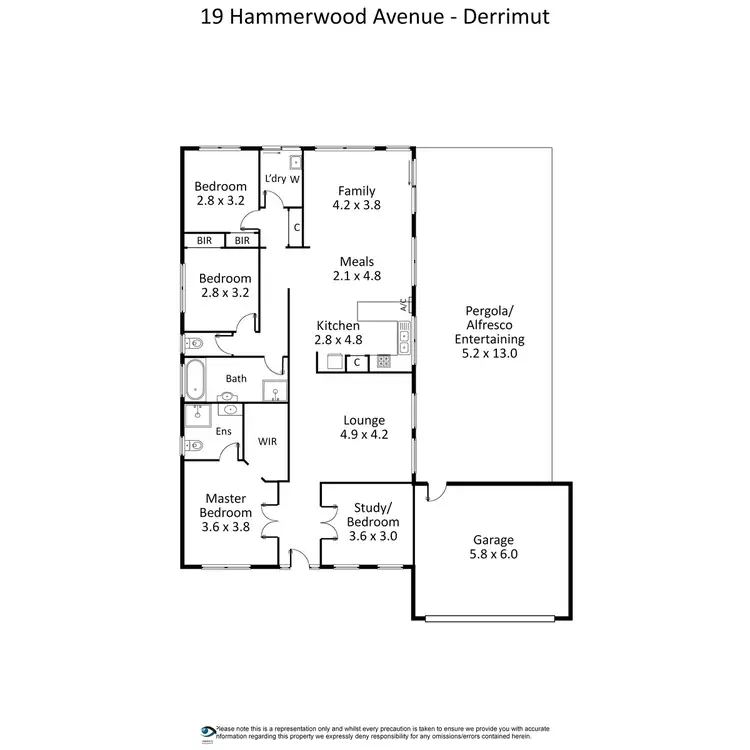Floorplan of Homely house listing, 19 Hammerwood Avenue, Derrimut VIC 3030