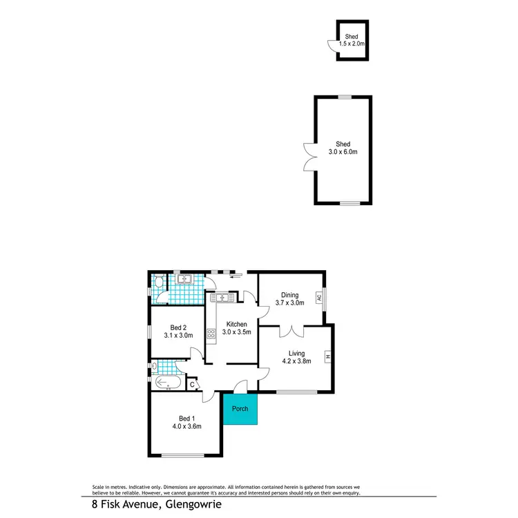 Floorplan of Homely house listing, 8 Fisk Avenue, Glengowrie SA 5044