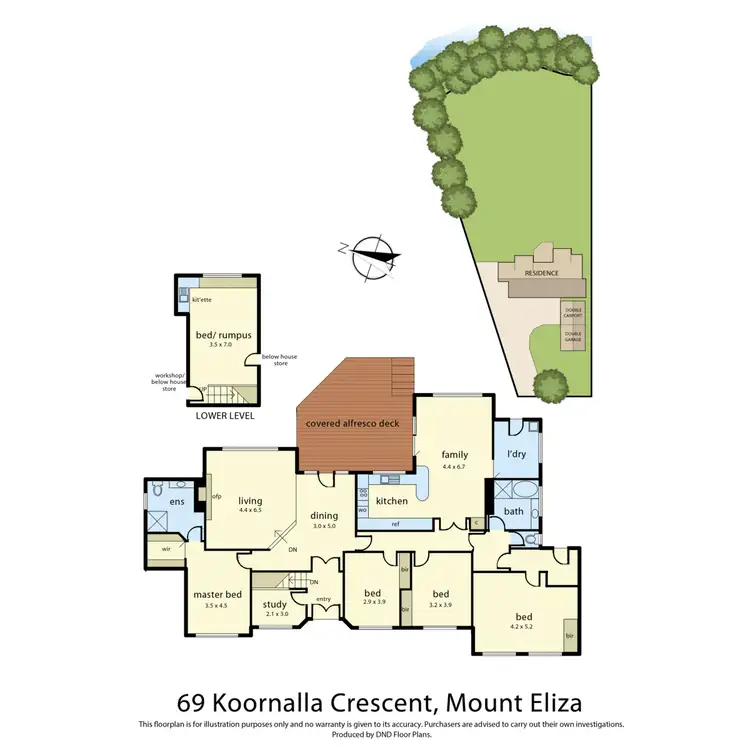 Floorplan of Homely house listing, 69 Koornalla Crescent, Mount Eliza VIC 3930