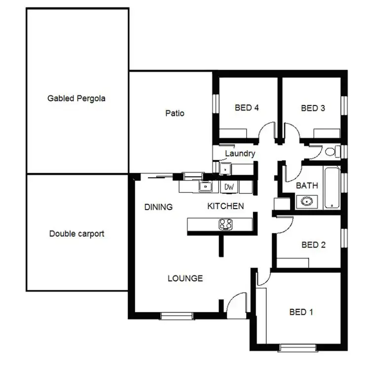 Floorplan of Homely house listing, 9 Harvey Crescent, Port Augusta West SA 5700