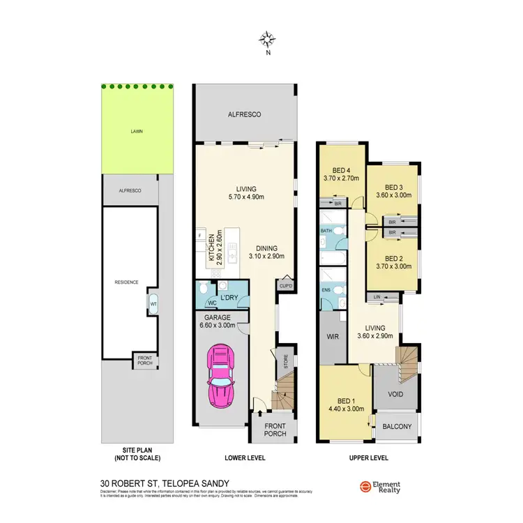 Floorplan of Homely semi-detached listing, 30 Robert Street, Telopea NSW 2117