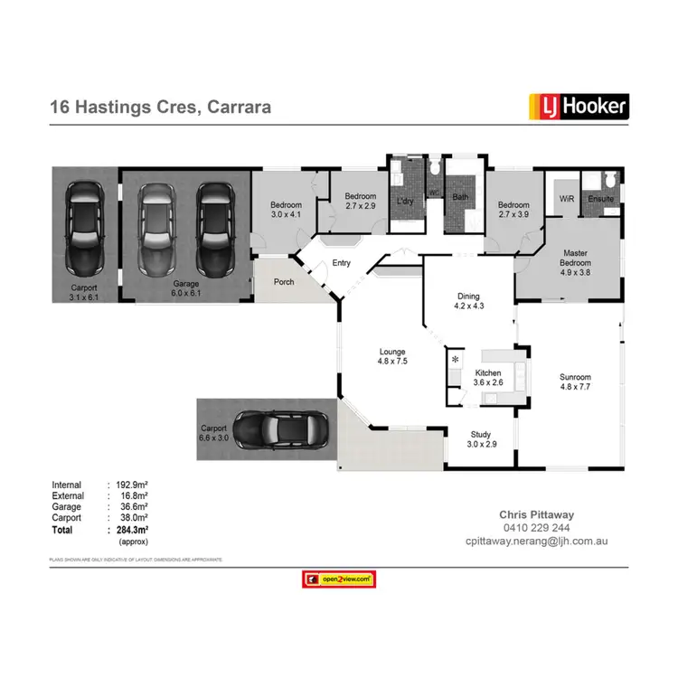 Floorplan of Homely house listing, 16 Hastings Crescent, Carrara QLD 4211