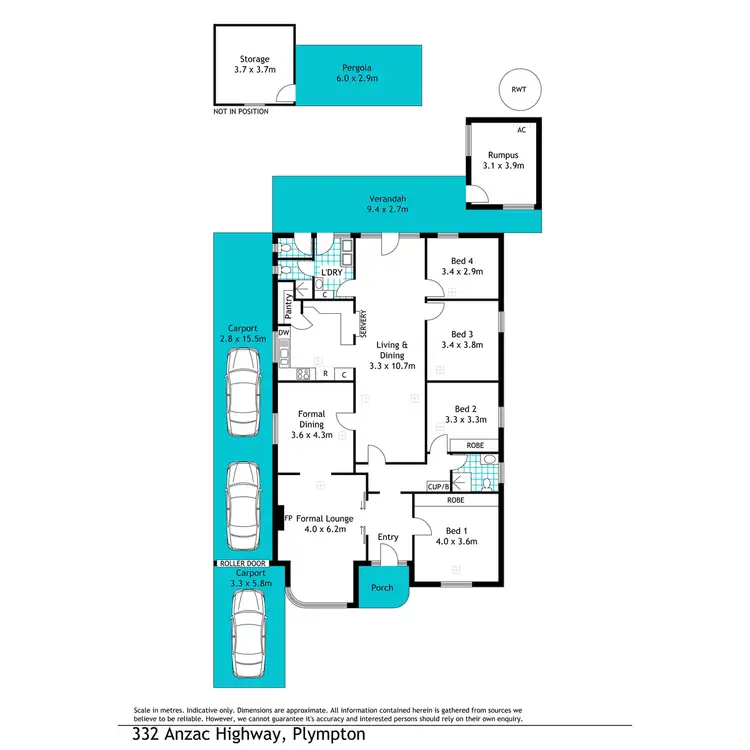 Floorplan of Homely house listing, 332 Anzac Highway, Plympton SA 5038