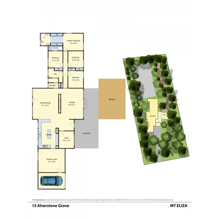 Floorplan of Homely house listing, 15 Alverstone Grove, Mount Eliza VIC 3930