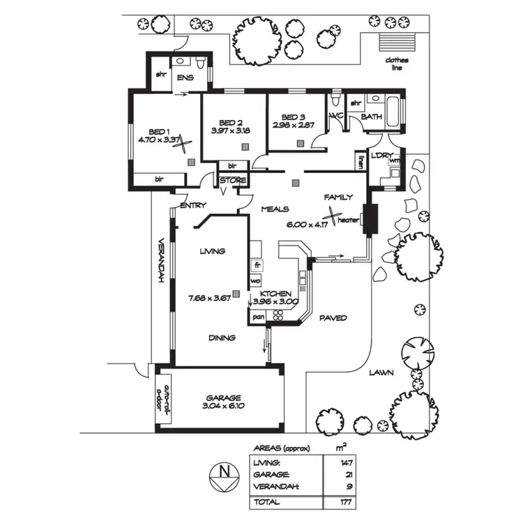Floorplan of Homely house listing, 1A Hyland Terrace, Rosslyn Park SA 5072