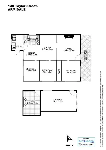 Floorplan of Homely house listing, 138 Taylor Street, Armidale NSW 2350