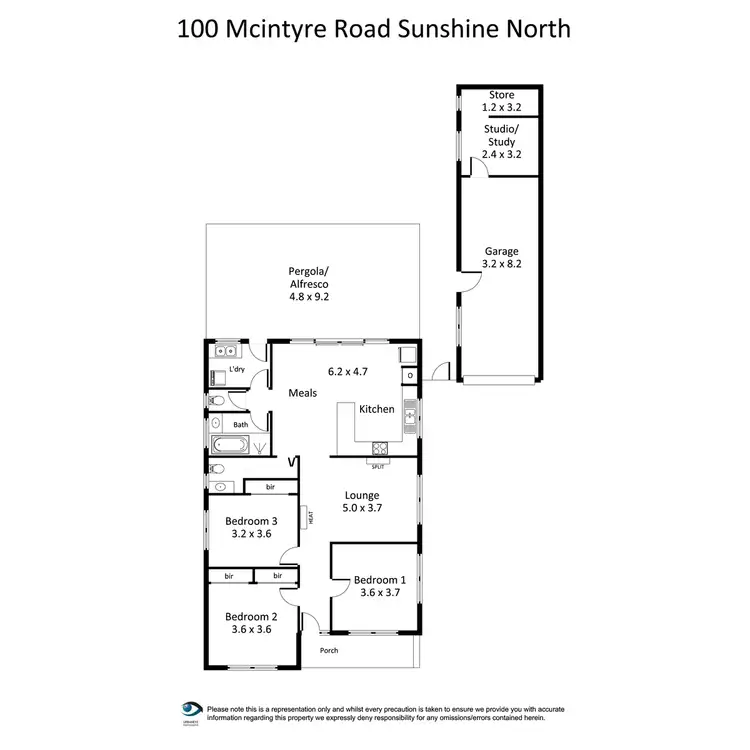Floorplan of Homely house listing, 100 McIntyre Road, Sunshine North VIC 3020