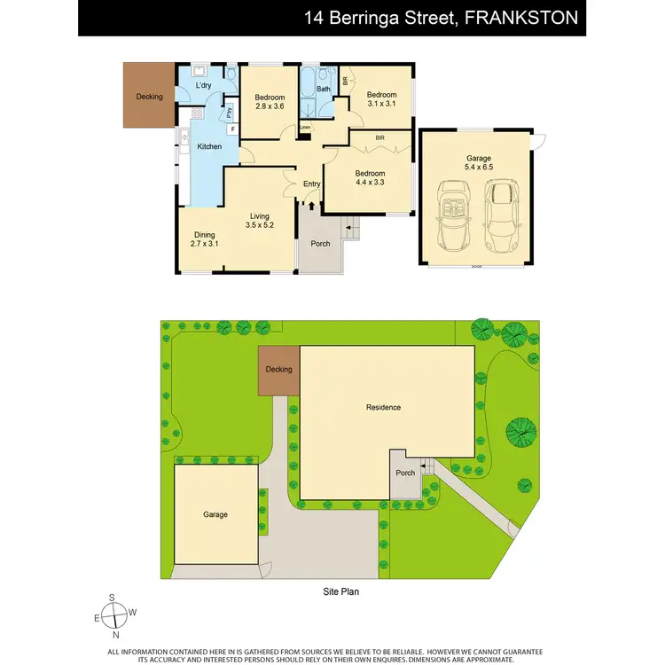Floorplan of Homely house listing, 14 Berringa Street, Frankston VIC 3199