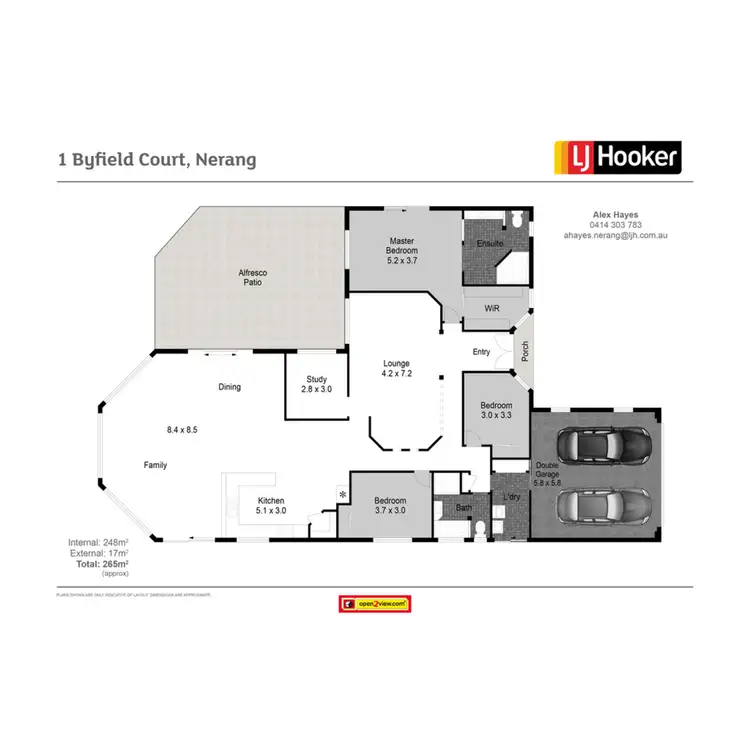 Floorplan of Homely house listing, 1 Byfield Court, Nerang QLD 4211