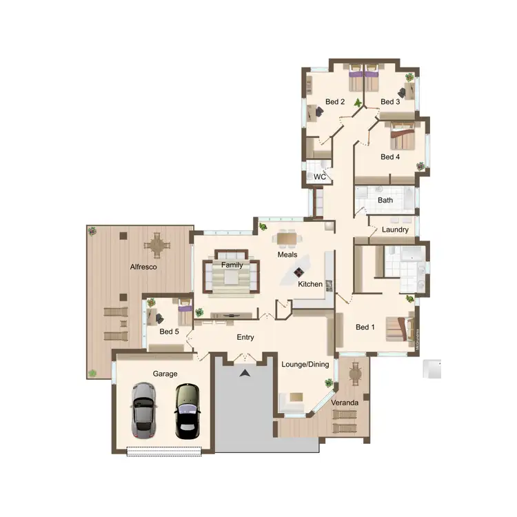 Floorplan of Homely house listing, 145 Edenbrooke Drive, Seventeen Mile Rocks QLD 4073