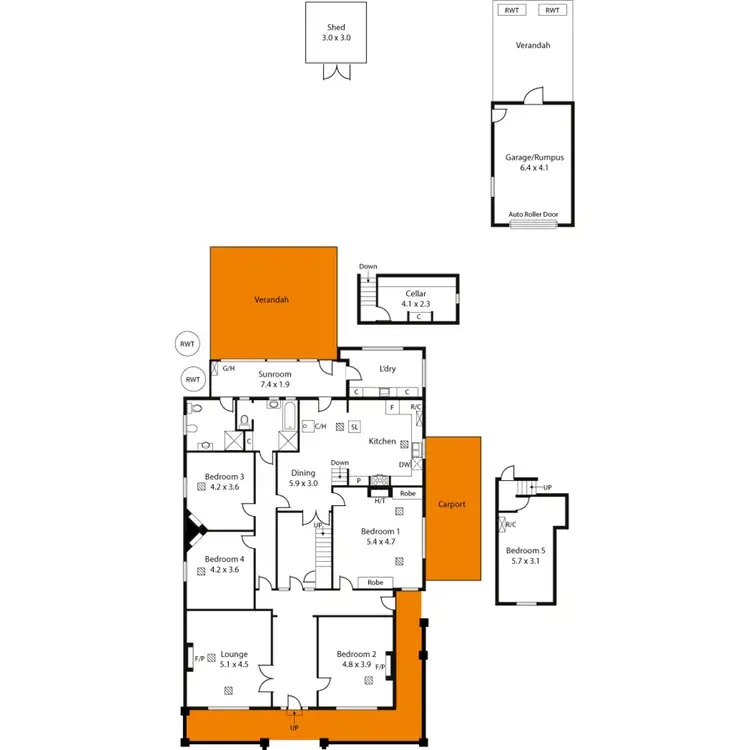 Floorplan of Homely house listing, 78 Kensington Road, Toorak Gardens SA 5065