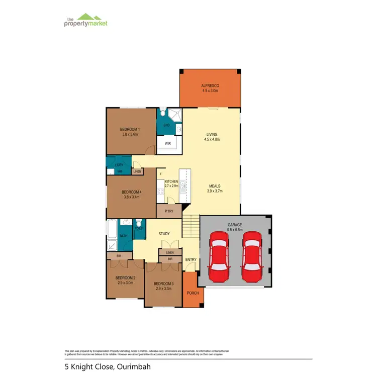 Floorplan of Homely house listing, 5 Knight Close, Ourimbah NSW 2258