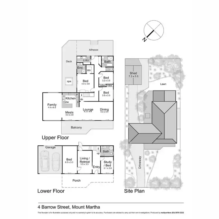 Floorplan of Homely house listing, 4 Barrow Street, Mount Martha VIC 3934
