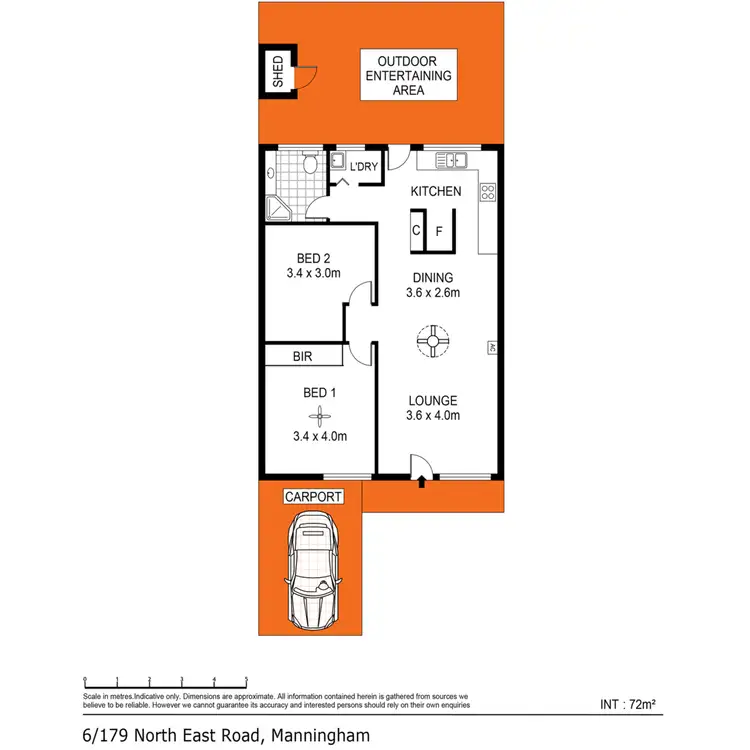 Floorplan of Homely unit listing, 6/179 North East Road, Manningham SA 5086