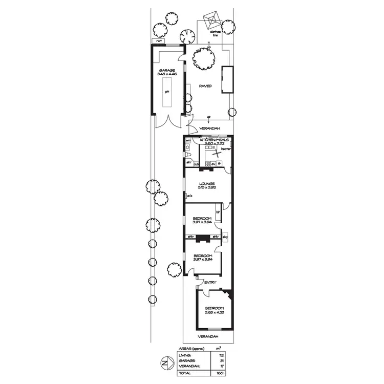 Floorplan of Homely house listing, 20A Ebor Avenue, Mile End SA 5031