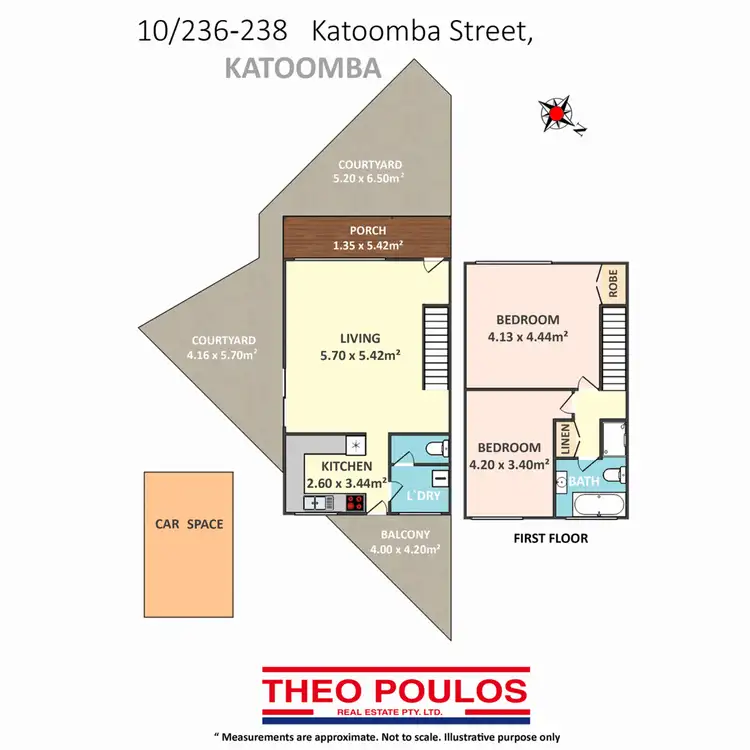 Floorplan of Homely townhouse listing, 10/236-238 Katoomba Street, Katoomba NSW 2780