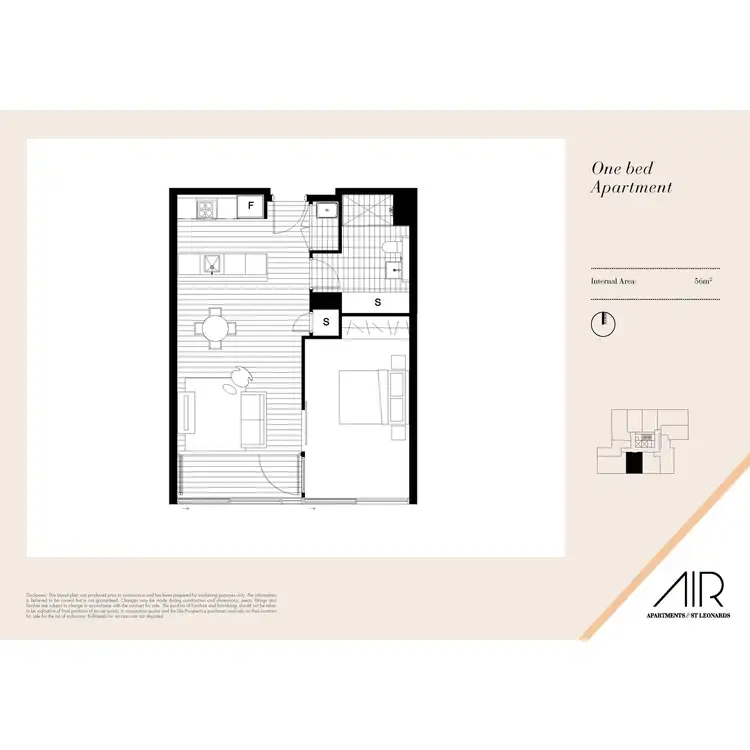 Floorplan of Homely apartment listing, 1407/6-16 Atchison Street, St Leonards NSW 2065