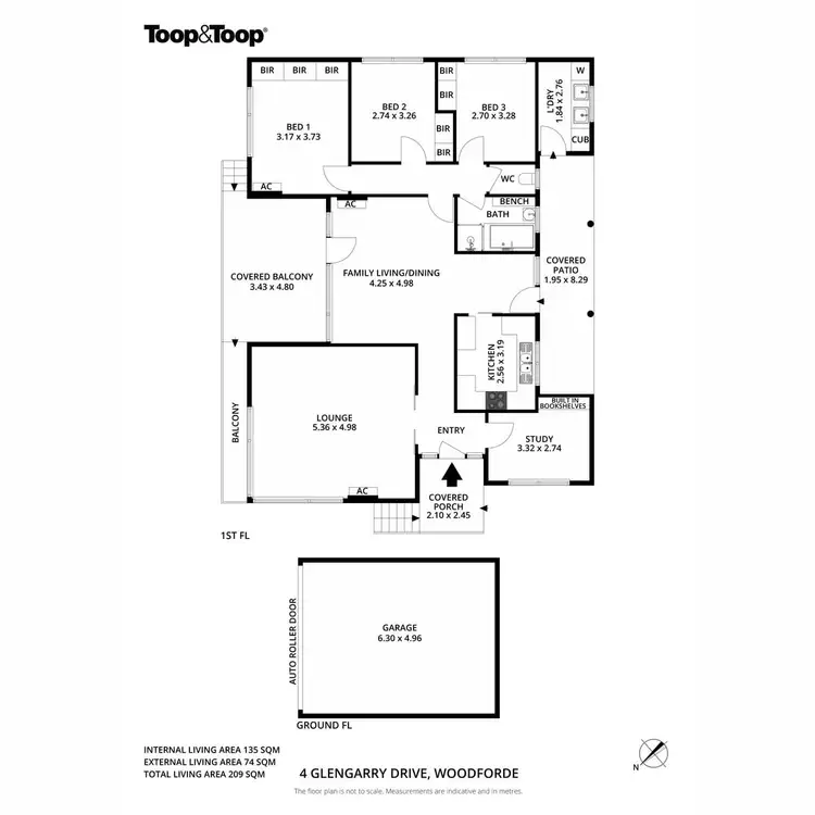 Floorplan of Homely house listing, 4 Glengarry Drive, Woodforde SA 5072