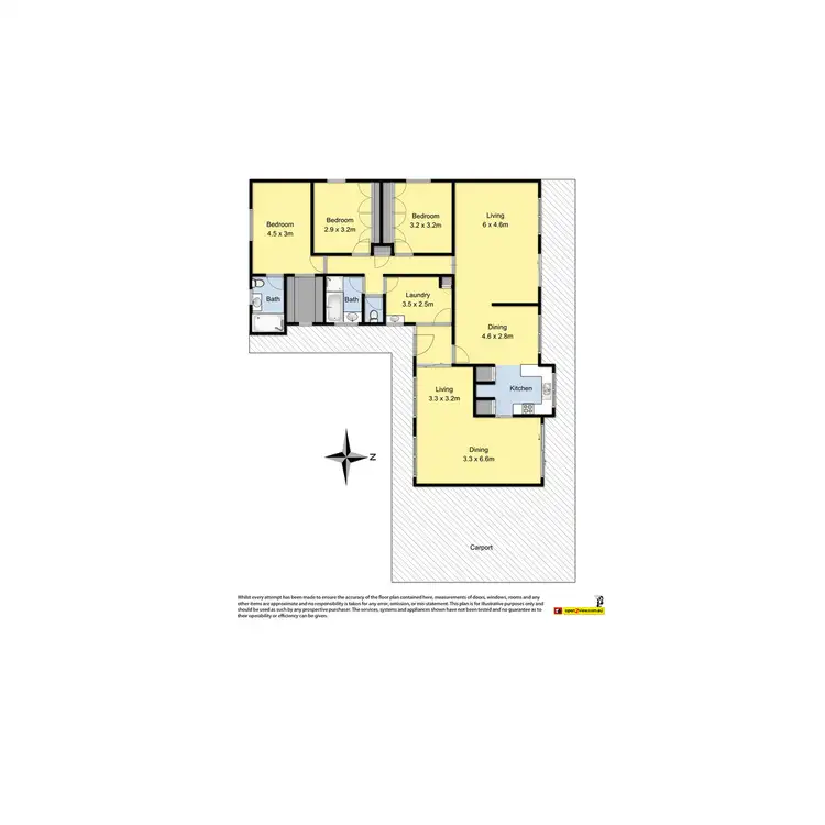 Floorplan of Homely house listing, 20 Howarth Street, Elliminyt VIC 3250