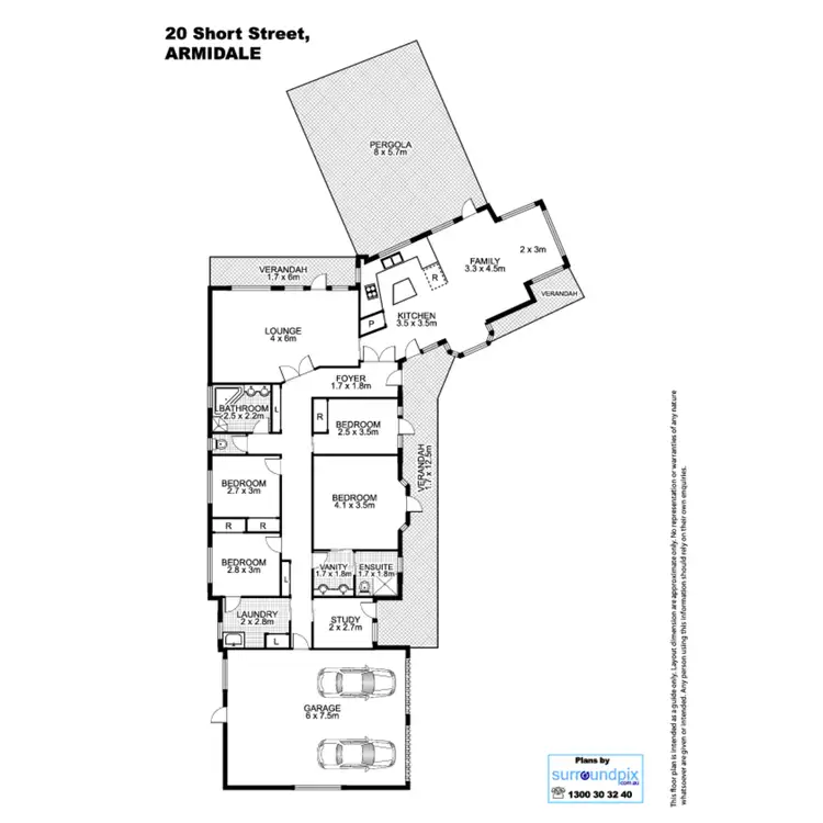 Floorplan of Homely house listing, 20 Short Street, Armidale NSW 2350