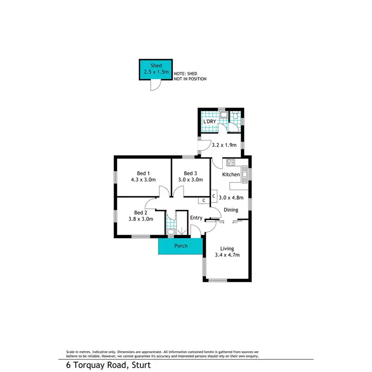 Floorplan of Homely house listing, 6 Torquay Road, Sturt SA 5047