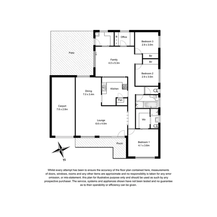 Floorplan of Homely house listing, 4 Link Street., Mount Gambier SA 5290