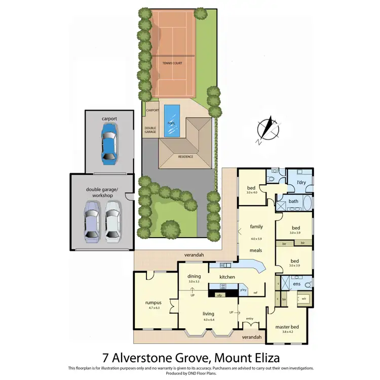 Floorplan of Homely house listing, 7 Alverstone Grove, Mount Eliza VIC 3930