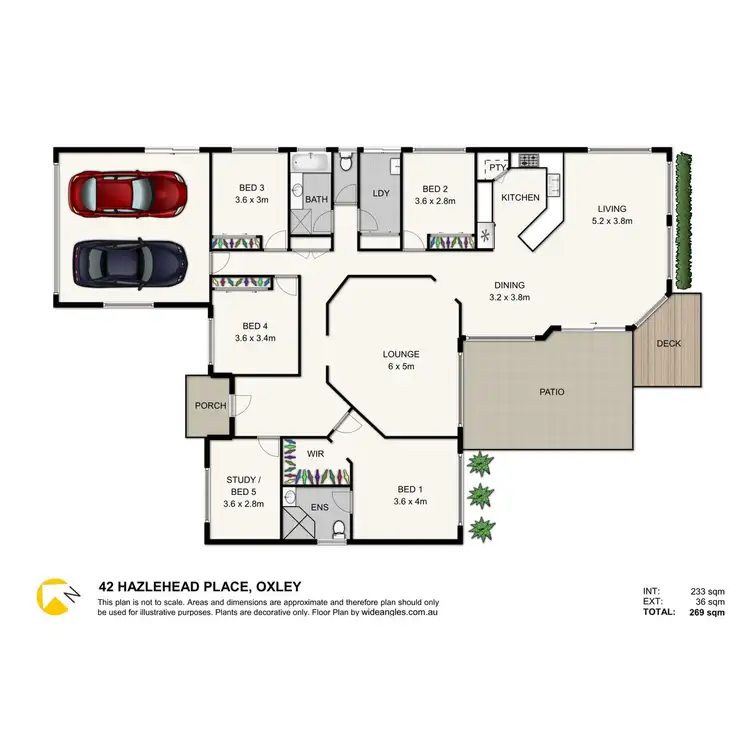 Floorplan of Homely house listing, 42 Hazlehead Place, Oxley QLD 4075