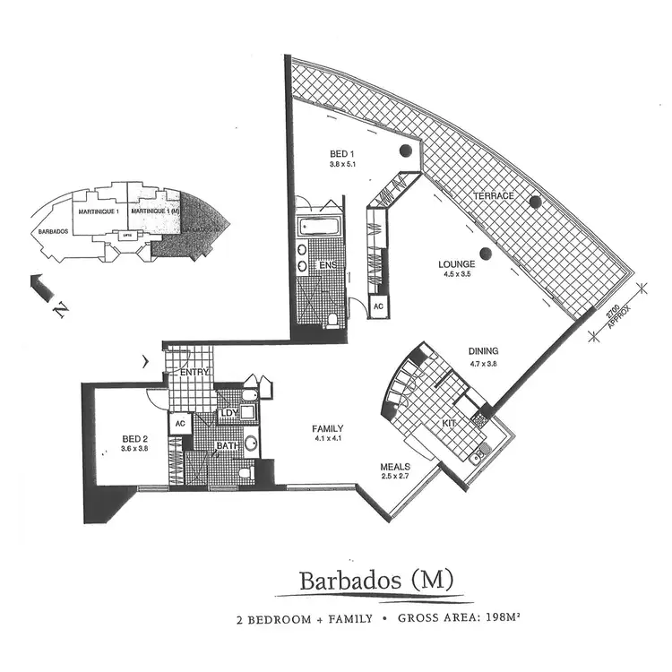 Floorplan of Homely apartment listing, Liberty Pacific, 1 Lennie Avenue, Main Beach QLD 4217