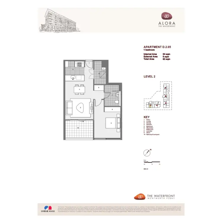 Floorplan of Homely apartment listing, 205/17 Monza Boulevard, Wentworth Point NSW 2127