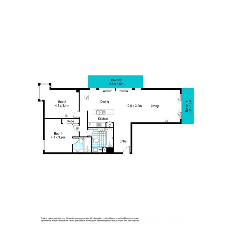 Floorplan of Homely apartment listing, 18/3 Chappell Drive, Glenelg SA 5045