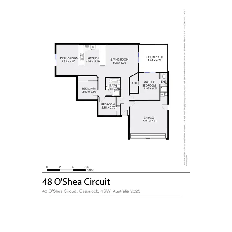 Floorplan of Homely townhouse listing, 48 O'Shea Circuit, Cessnock NSW 2325